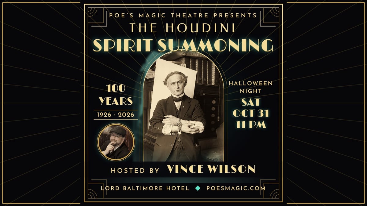 The Houdini Spirit Summoning event artwork