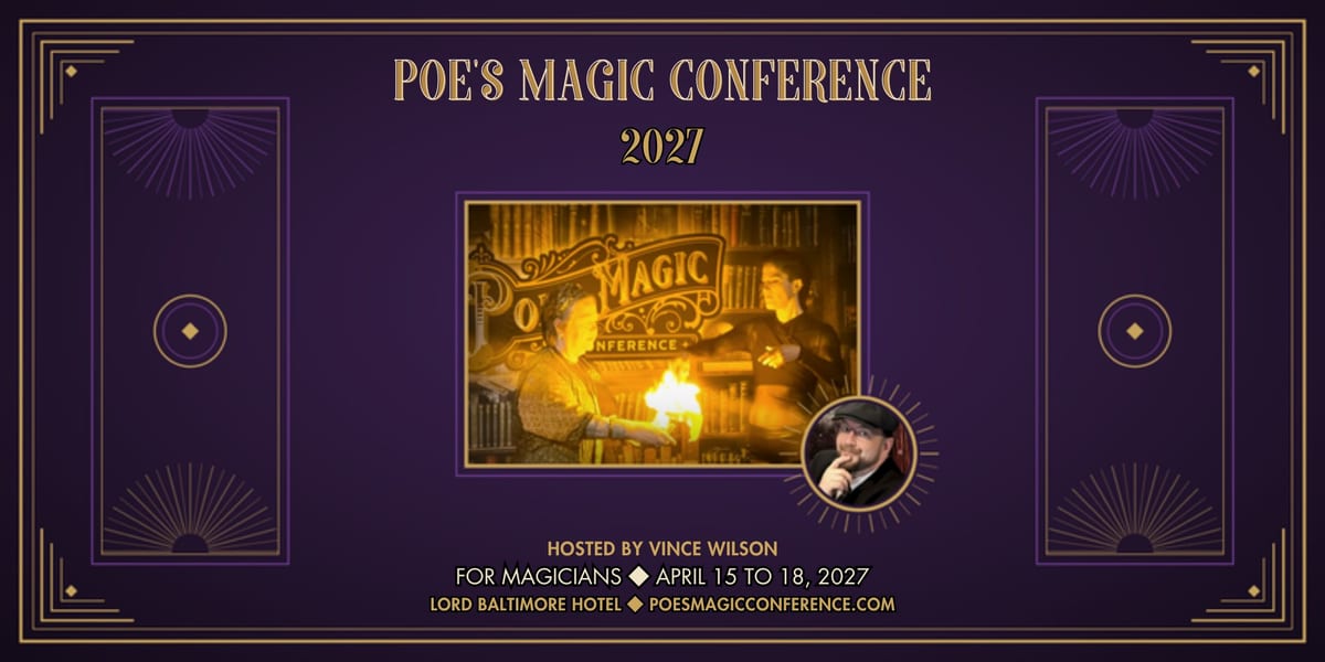 Poe's Magic Conference 2027 event artwork