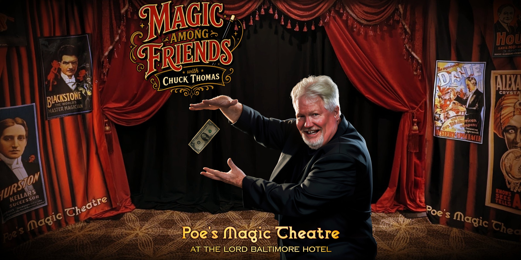 Magic Among Friends at Poe's Magic Theatre in Baltimore