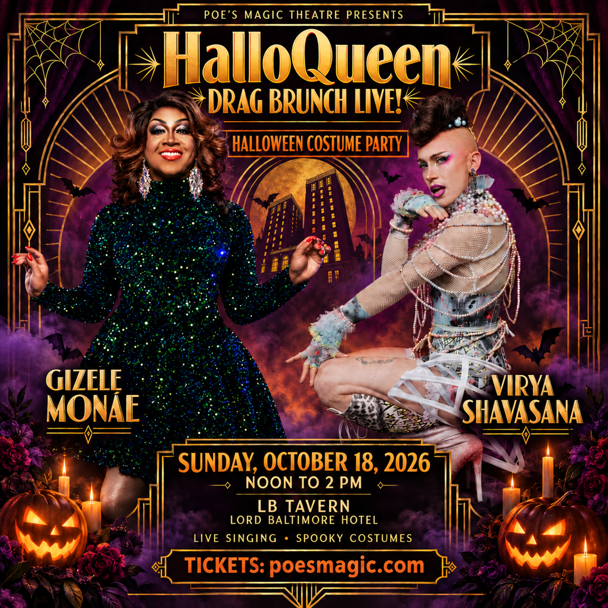 HalloQueen: Drag Brunch LIVE! event artwork