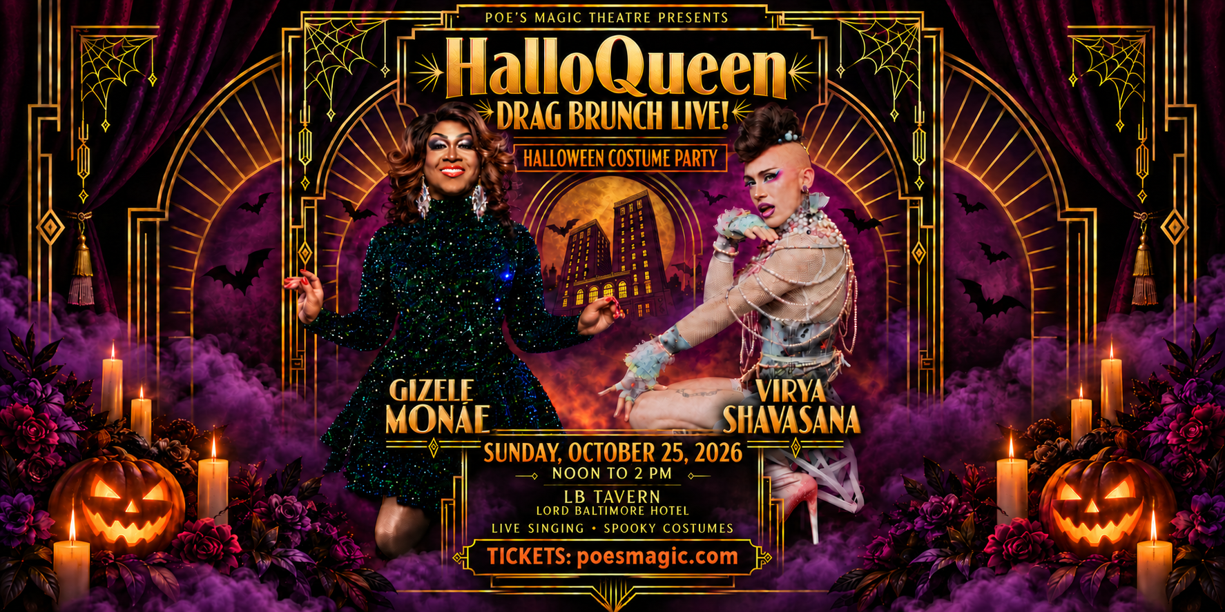 HalloQueen: Drag Brunch LIVE! event artwork